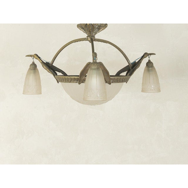Art Deco Ceiling Light, 1920s For Sale - Image 4 of 12