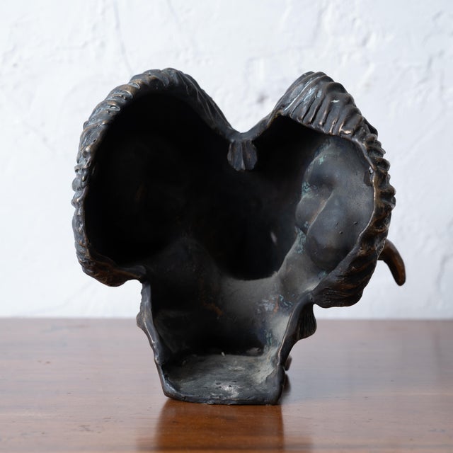 A Bronze Ram's Head, 20th Century For Sale - Image 13 of 14