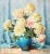 Maximilian Maxolli. An optimistic and life-affirming canvas, with gentle: blue and lilac veil colors. Fresh and delicate...