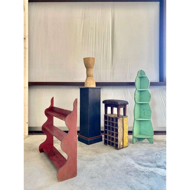 Mid-Century Modern Primitive Wood Soda Crates, a Pair For Sale - Image 3 of 12