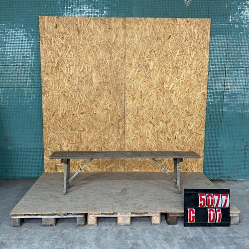 1950s Vintage French Brewers Trestle Bench, 1950s For Sale - Image 5 of 5