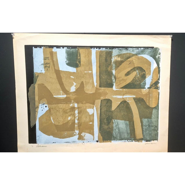 1900s Irving Amen Artwork ~ "Abstraction" 2/6 Original Signed For Sale In Savannah - Image 6 of 6