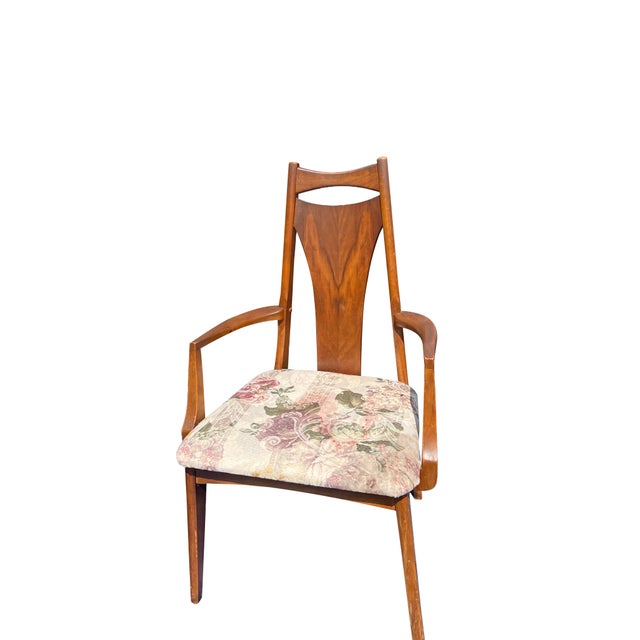 Broyhill Brasilia Vintage Broyhill Brasilia Style Dining Chairs Six Set Mid Century Modern Design For Sale - Image 4 of 7