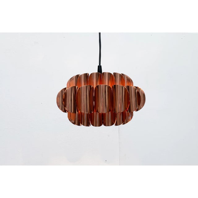 Mid-Century Modern Swiss Copper Type 810 Pendant Lamp by Hans Zender for Temde For Sale - Image 9 of 18