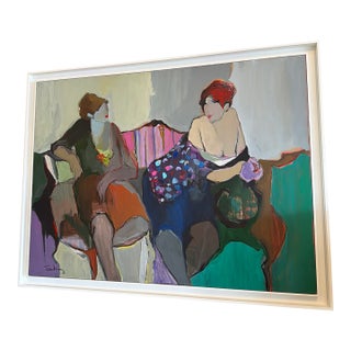Late 20th Century Itzchak Tarkay Original Oil on Canvas For Sale