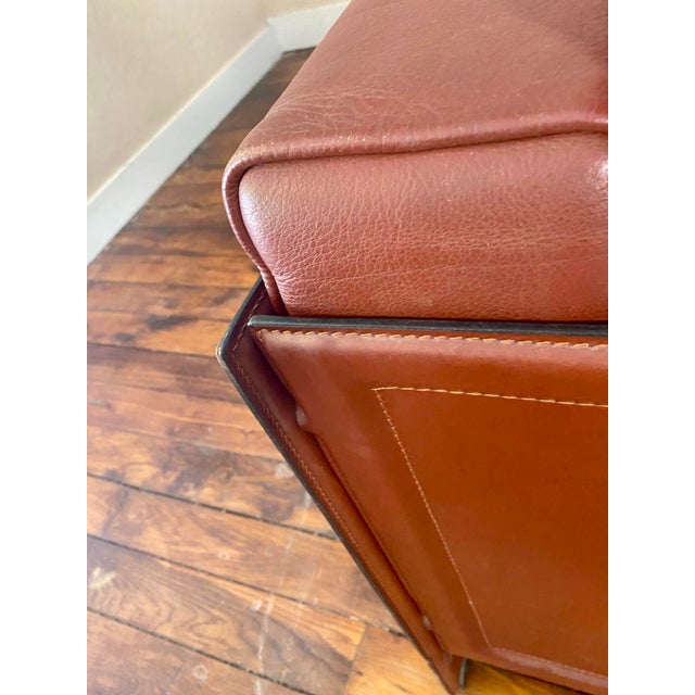 Brown Korium KM 3/1 Armchair by Tito Agnoli for Matteo Grassi, Italy, 1980s For Sale - Image 8 of 17