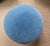 Upholstered Round Ottoman in Velvet With Bullion Trim For Sale - Image 4 of 4