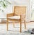 Contemporary Sarai Accent Chair with Cushion - Natural/White For Sale - Image 3 of 11