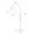 Regina Andrew Arc Floor Lamp With Fabric Shade (Natural Brass) For Sale In Detroit - Image 6 of 6
