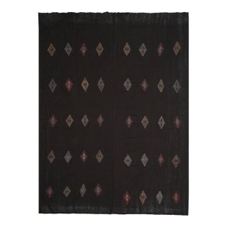 Made of Natural Undyed Wool 20th Century Kilim Rug For Sale