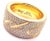 2000 - 2009 Chopard Chopardissimo 18k Yellow Gold Pave Diamond Signature Band Ring Box Paper For Sale - Image 5 of 11