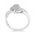 Haus of Brilliance Sterling Silver 1/10 Cttw Diamond Bypass Cluster Ring - Size 8 For Sale - Image 4 of 6