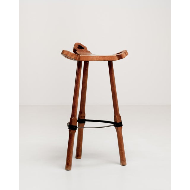 1960s Spanish Brutalist Bar Stool For Sale - Image 10 of 12