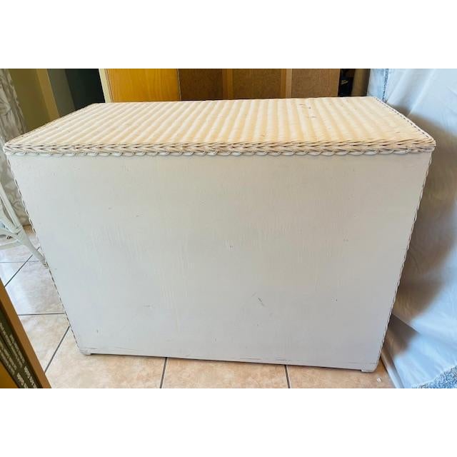 Wicker Desk & Chair, Vintage For Sale - Image 11 of 18
