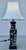 Antique Large Chinese Famille Noire Square Porcelain Vase Table Lamp 36" For Sale - Image 12 of 18