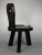 Wood Sculptural Brutalist Chunky Tripod Stool in Oak, 1960s For Sale - Image 7 of 13