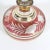 Vintage Bohemian Cut Cranberry and Gold Glass Bottle With Stopper For Sale - Image 10 of 10