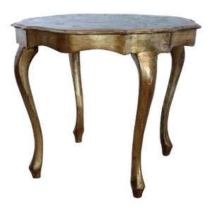 Italian Carved Gilded Florentine Side Table