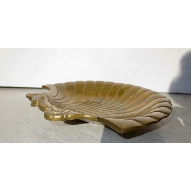 Mid-Century Bronze Shell Dish Circa 60s Danish Modern For Sale In New York - Image 6 of 6