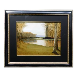 James Thorpe "Fall River II" Hand Signed Original Oil Painting on Paper