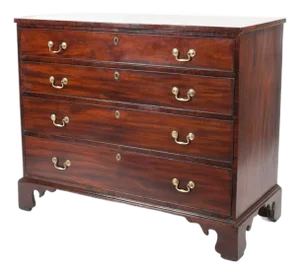 American Federal Mahogany Chest of Drawers, Circa 1800