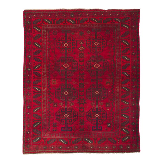 Late 20th Century Vintage Turkoman Rug, 05'00 X 06'01 For Sale
