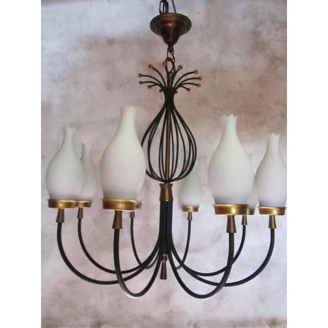 Vintage Chandeliers by Angelo Lelii for Arredoluce, Italy, 1950, Set of 2 For Sale - Image 13 of 18