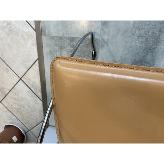 Vintage Linda Armchair in Camel-Colored Leather by Arrben, 1980 For Sale - Image 18 of 18