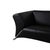 Modern 322 3-Seater Sofa in Black Leather from Rolf Benz For Sale - Image 3 of 14