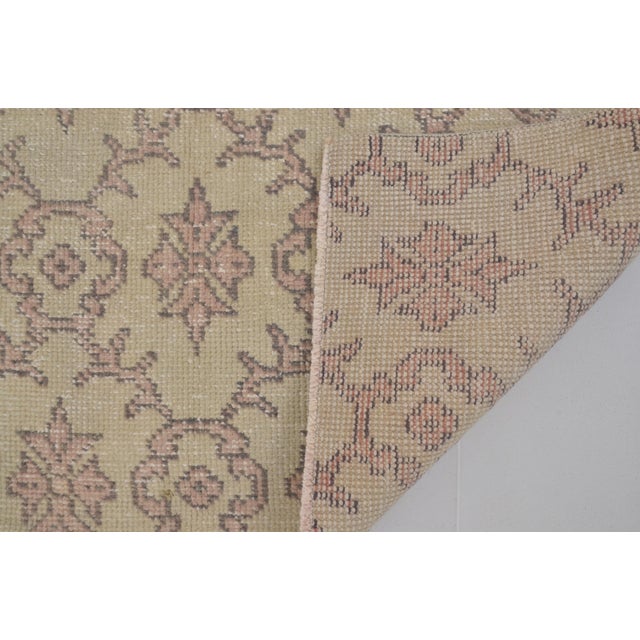 Vintage Home Living Oushak Carpet For Sale - Image 10 of 10