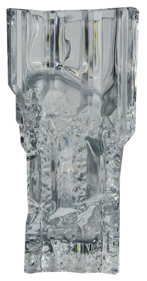 Vase with Ice Cube Effect in Glass from Limburg, 1870