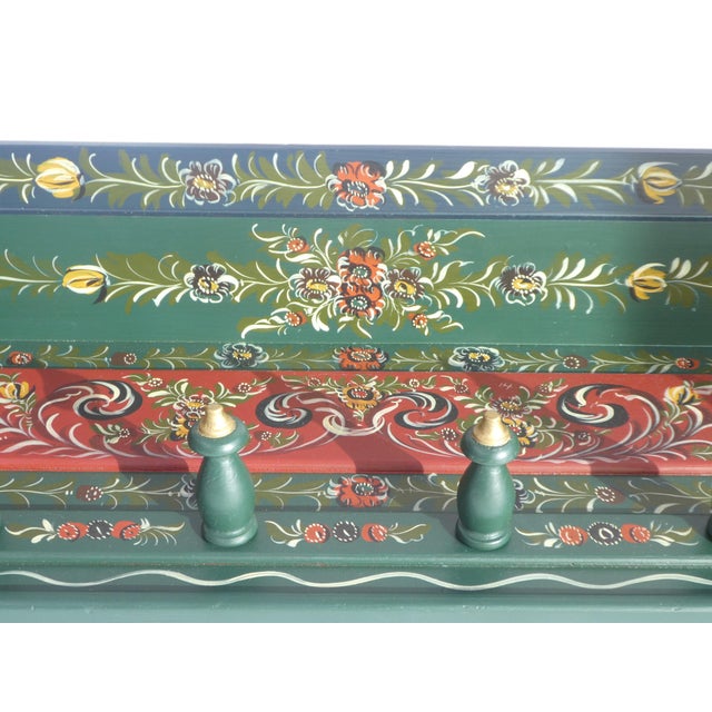 Vintage Folk Art Dutch Wall Rack, 1920s For Sale - Image 11 of 12