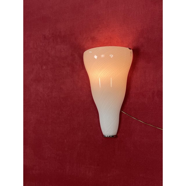 Large Murano Glass Wall Lamps from Leucos, 1980s, Set of 2 For Sale - Image 10 of 18