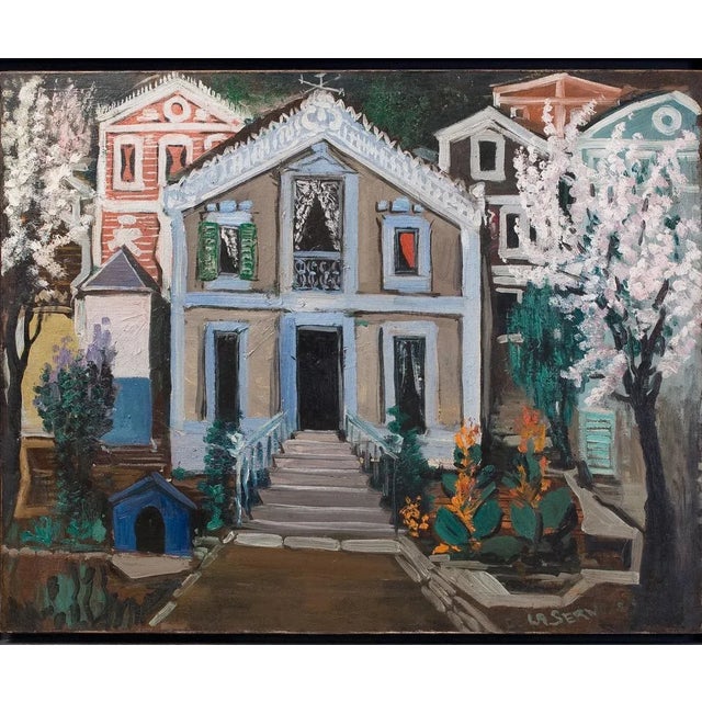 Ismael De La Serna, The House, Oil Painting, 1929 For Sale - Image 6 of 8