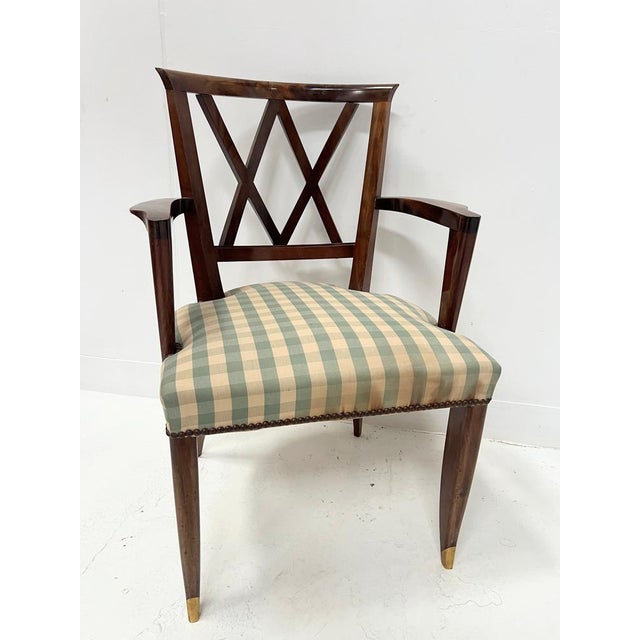 Art Deco Office Chair in Mahogany, 20th Century For Sale - Image 9 of 9