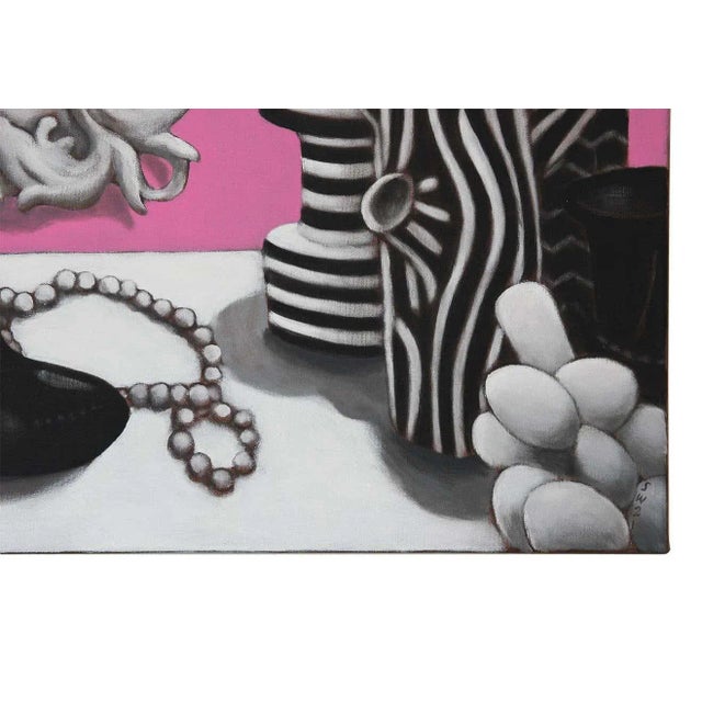 2020s “Big Eyes Still Life” Contemporary Still Life Acrylic Painting by Scott Woodard For Sale - Image 5 of 12