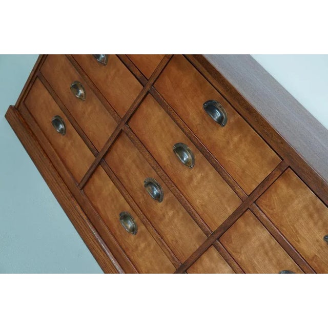 Vintage Dutch Cherry Apothecary Cabinet, 1930s For Sale - Image 8 of 14