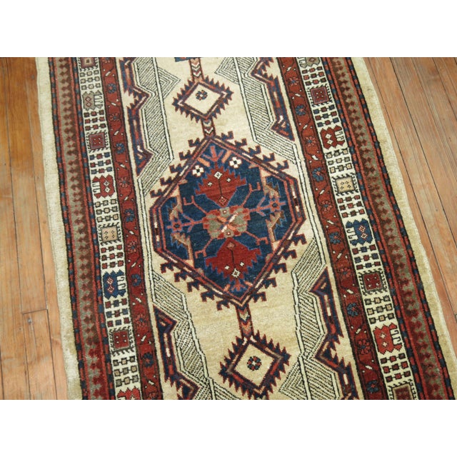 An early 20th century tribal highly decorative Persian Serab runner. Great quality and great condition. Measures: 2'11" x...