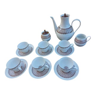 Vintage Bidasoa Coffee Set, 1960s, Set of 15 For Sale