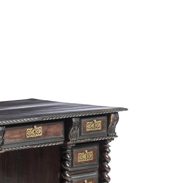 19th Century Mahogany Desk For Sale - Image 4 of 6