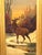 Brown Pair American Sporting Paintings Elk & White-Tailed Deer Buck, Signed A. Crozier For Sale - Image 8 of 18