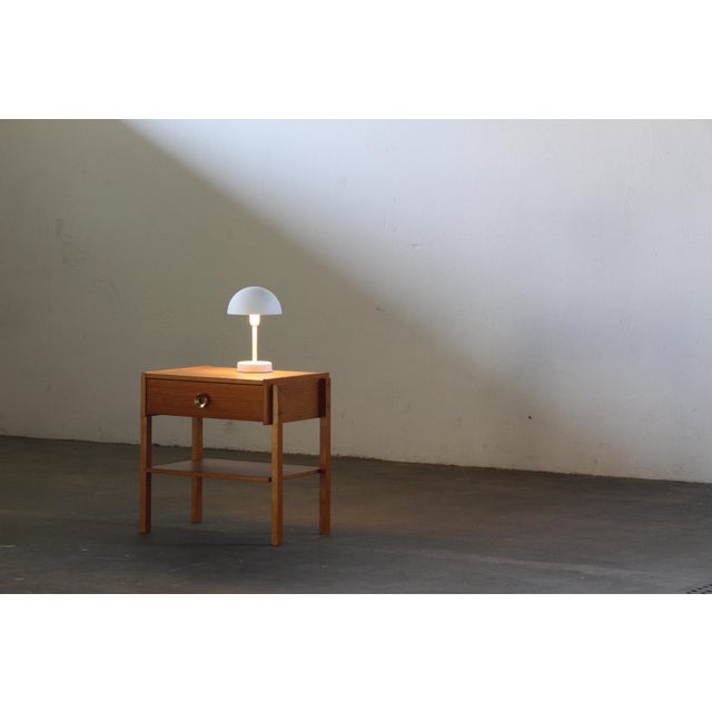 Wood Mid-Century Danish Oak Nightstand, 1970s For Sale - Image 7 of 17