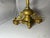19th Century Antique Brass Candelabra Pair, Movement Gold Gilt Finish For Sale - Image 5 of 10