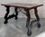Mid 19th Century 19th Century Baroque Spanish Side Table With Marquetry Top and Iron Stretcher For Sale - Image 5 of 11