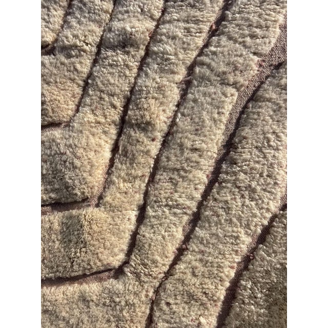 Berber Modern Moroccan Mrirt Wool Rug For Sale - Image 11 of 13