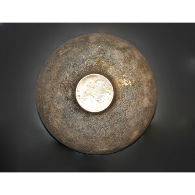 Mid 20th Century Hammered Silver Bowl Hand Crafted Modern For Sale - Image 15 of 15