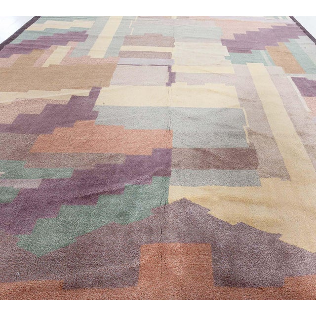 Modern Art Deco Inspired Rug by Doris Leslie Blau For Sale - Image 4 of 9
