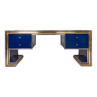 Vintage 1970s Desk in the Style of Maison Jansen For Sale