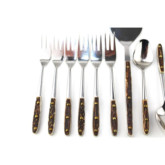 1960s Custom-Made 6 Coffee Spoons, 6 Cake Forks and 1 Cake Scoop by Helmut Alder for Amboss, 1963, Set of 13 For Sale - Image 5 of 9