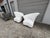 Pair of Asymmetrical Channel Back Lounge Chairs For Sale In Houston - Image 6 of 14